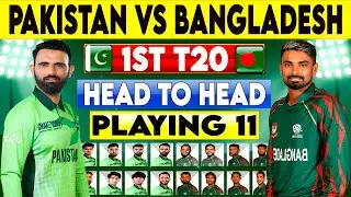 Pakistan vs Bangladesh 1st T20 2025 Playing 11 | Pak vs Ban 1st t20 Playing 11, Head to Head Records