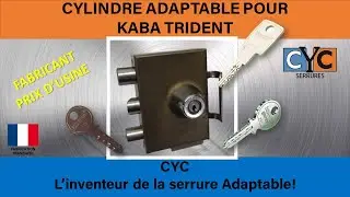 cl&eacute; KABA EXPERT sur serrure PICARD KABA remplac&eacute;e par un cylindre adaptable CYC D&Eacute;BRAYABLE