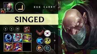 Singed Carry vs Caitlyn - KR Grandmaster Patch 26.03