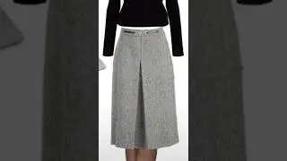 Modelagem saia com prega frontal para um toque de eleg&acirc;ncia. #modelagemderoupas #modelagemsobmedida