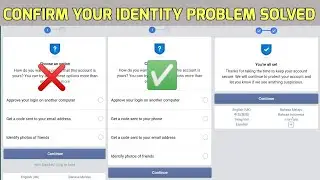 please confirm your identity || identity problem solved on Facebook || SYCO TECH ZONE