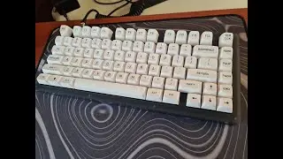 Akko ACR75 Custom Mechanical Keyboard, Gateron Pro Milky Yellow, Mt3 bow. Sound test, typing sound