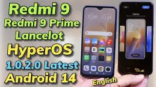 Установка последней версии HyperOS Android 14 на Redmi 9 на английском языке