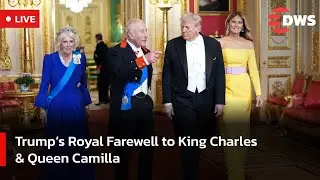🔴 LIVE: Trump Bids Farewell to King Charles & Queen Camilla at Windsor Castle | UK Visit 2025 | AC1E
