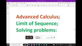 Advanced Calculus : - ( Sequence; Solving problems ) - 8. #sequence #advancedcalculus