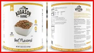 Augason Farms Beef Flavored Vegetarian Meat Substitute 2 Lbs 5 OZ No. 10 Can