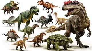 Dinosaur Names and Pictures 🦖 | Dinosaurs for Kids | Dinosaur Learning for toddlers