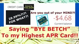 #TheAPRScheme SAYING #FAREWELL TO WHAT I #OWED ON MY #HIGHEST #APR #CREDIT #CARD
