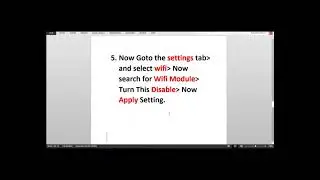 How to Disable/Enable WiFi In JioFi Device