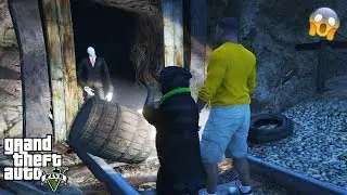 GTA 5 - I Took CHOP to The SCARY HAUNTED Mineshaft (secret location)
