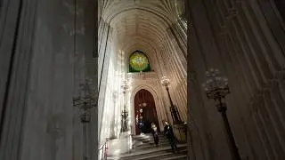 Westminster Hall in the Houses of Parliament (Palace of Westminster - UK Parliament) London