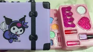 ASMR | 5 Minutes Satisfying with Unboxing Cute Pink Kuromi MakeUp set 💄👗Review Toys 