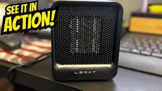 This Little Heater Makes My Office So Much Warmer | Lerat Space Heater, Portable Mini Heater