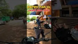 Lafade Wala Order Rapido Parcel #rapido #uber #viral #shorts #ahortfeed #motovlog #rider #wowrider