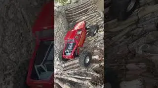 Custom build with custom paint first obstacle on course #rccrawler #climb #rc #rccar #course #custom