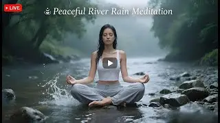 Peaceful River Rain Meditation &ndash; Relaxing Yoga Ambience for Mindfulness