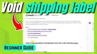 How to void shipping label on shopify (Quick & Easy)