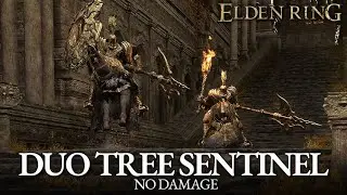 Duo Tree Sentinel Boss Fight (No Damage) [Elden Ring]
