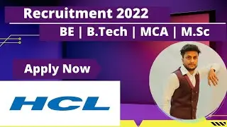 HCL Mass Hiring | 2022 Batch | IT Company Jobs |  Salary: 4LPA+