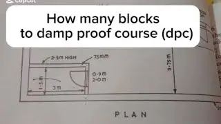 How to calculate number of blocks from foundation to damp proof course (dpc)