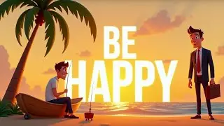 True Happiness | The Fisherman & The Businessman | Be Happy Moral Story #behappy #learnenglish 