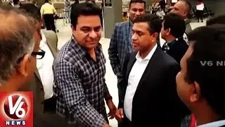 Minister KTR US Tour | Inaugurates T-Bridge In Silicon Valley | V6 News