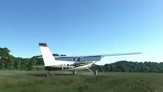 C152 Taildragger landing at 58NC  - MSFS2020