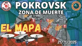 POKROVSK ZONA DE MUERTE: drones ucranianos contra las avanzadillas rusas MAPA DE FRENTE DE BATALLA
