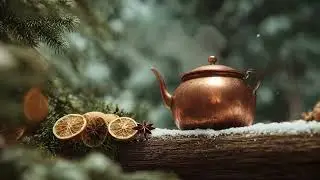 Cozy Winter Forest Lofi 🌲 Spiced Tea Ambience for Focus & Healing (1 Hour)