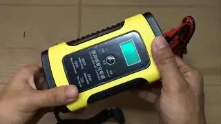 12V 6A LCD Smart Fast Car Battery Charger for car Motorcycle + repair