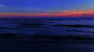 Night Ocean Sleep Background | Calm Ocean Waves All Night