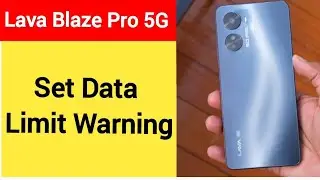 how to set data limit warning, Lava Blaze Pro 5G me data limit kaise set karen