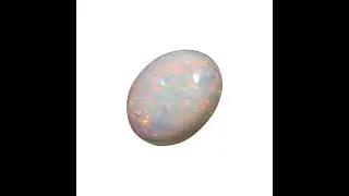 Oval White Opal Stone Unset | FlashOpal