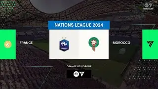 Nations League 2024, France v Morocco, Group A Match 9 of 10 #francefootball #moroccofootball