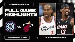 LA Clippers vs Miami Heat Full Game Highlights | Nov 3 | 2026 NBA Season