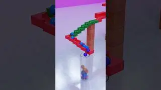 Satisfying Marble Run in Action 8 |  #shorts  #blender  #games  #cartoon