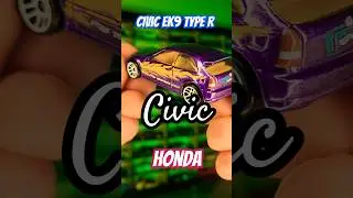 Civic type R Hot Wheels ek9 ELECTRIC PURPLE #civic #typer #violeta#honda #compactsuv #blue #matchbox