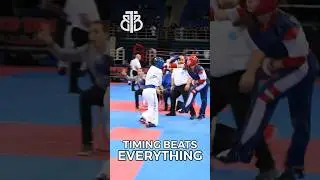 Timing is the key to all combat sport #kickboxing #martialarts #karate #pointfighting #wako #punch