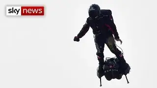 Flying Frenchman's hoverboard challenge falls short