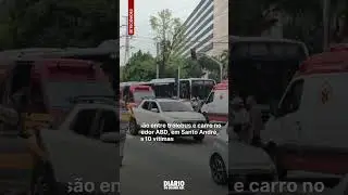 Colis&atilde;o entre tr&oacute;lebus e carro no Corredor ABD, em Santo Andr&eacute;, deixa 10 v&iacute;timas