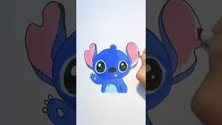 How to draw a cute stitch | Step by step drawing for kids