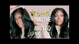 😱 Is Queen Weave Beauty's Light Yaki Hair That REALISTIC? Watch Me Do Wand Curl!