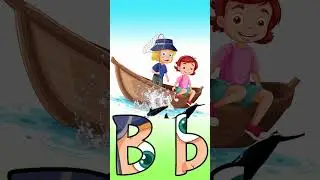 B is for Boat: Learn the Alphabet with Hani | Fun ABC Coloring Video #shorts #short #abcd #boat
