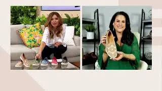 Clarks Collection Embroidered Canvas Slip-Ons - Elaina Harbor on QVC
