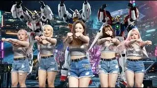 NEON SYNC | Cyber EDM &times; アイドル &times; ガンダム | AI Music 