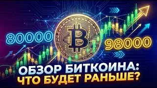 ОБЗОР ПО БИТКОИНУ 🟢 ЧТО БУДЕТ РАНЬШЕ 80000 ИЛИ ЖЕ 98600? Отработка прошлого обзора и новые ТВХ 🟢