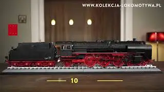 LOKOMOTYWA PAROWA BR 01 Z TENDREM I STACJĄ KOLEJOWĄ - PREZENTACJA MODELU