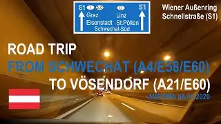 ROAD BY STEVČA - ROAD TRIP SCHWECHAT (A4/E58/E60) / V&Ouml;SENDORF (A21/E60) 01.2020