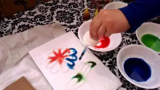 Kids craft DIY 3D Salt Painting, summer activities