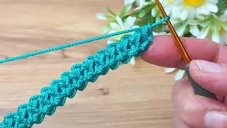 ⭐️wow⭐️ Very easy two-color crochet motif model explanation #crochet #knitting